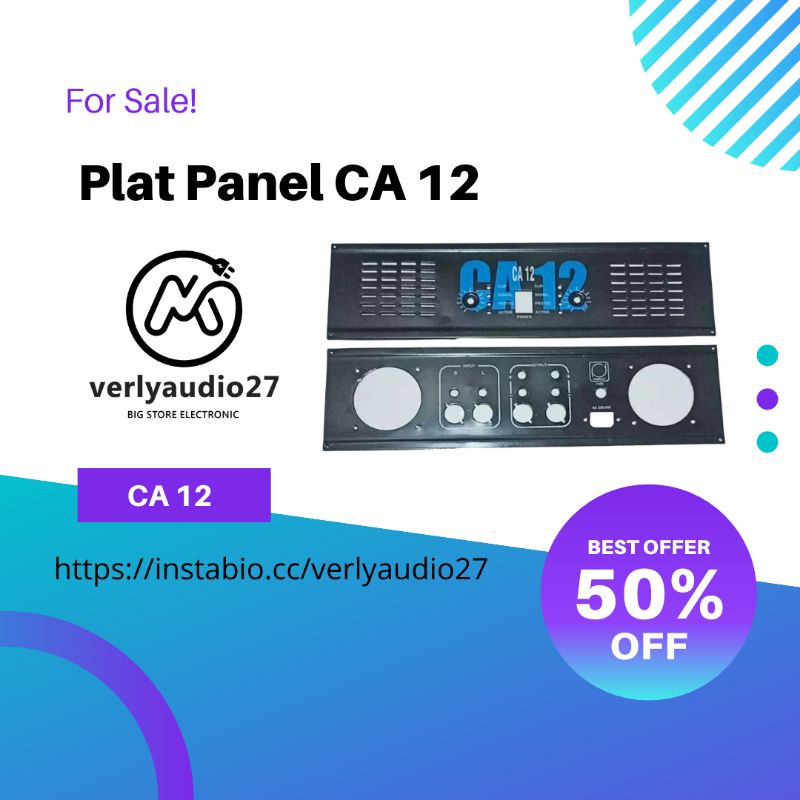 Plat Panel Power CA12 Box Amplifier Ca 12 Depan Belakang Professional Verlyaudio27 Component Audio B