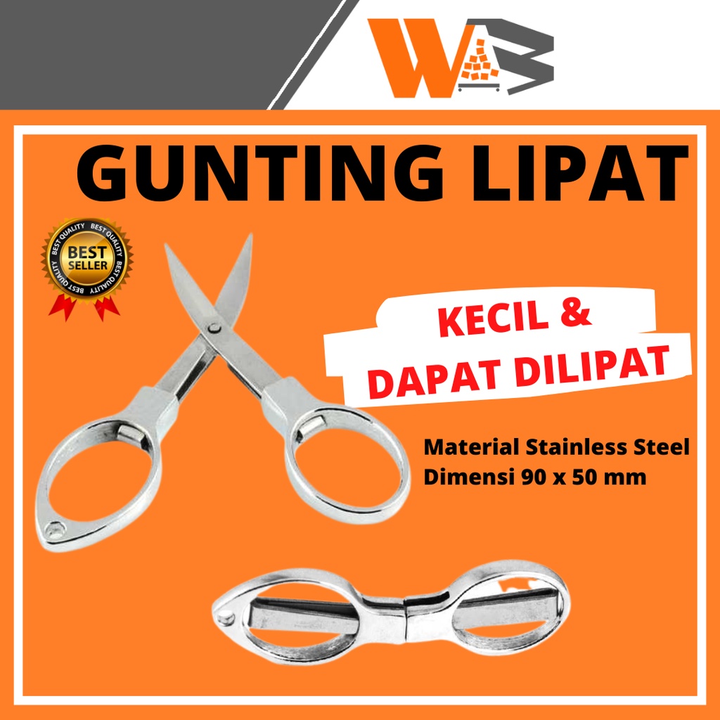 COD Gunting Lipat Kecil Stainless Steel Untuk Ibu Hamil Gunting Kapas Coil Portable D95