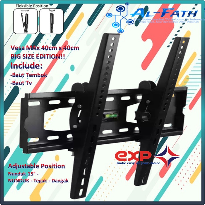 Bracket TV KHUSUS MERK AKARI 42&quot; s/d 55&quot; waterpass GARANSI 100% COCOK!