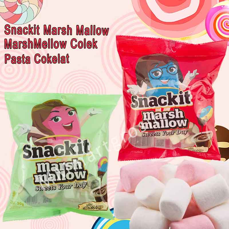Snackit / Marsh Mallow / MarshMellow Colek Pasta Coklat / 30g