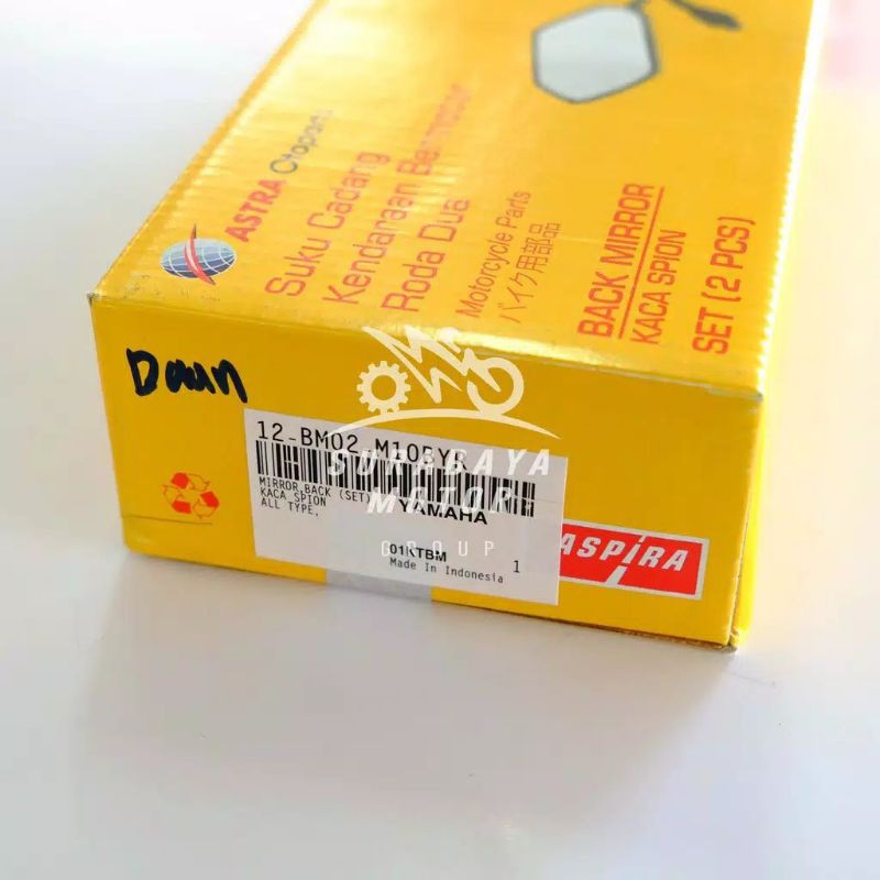 Spion Aspira Tangkai Pendek Honda Yamaha Vario Beat Supra Jupiter Mio-Yamaha Arrow