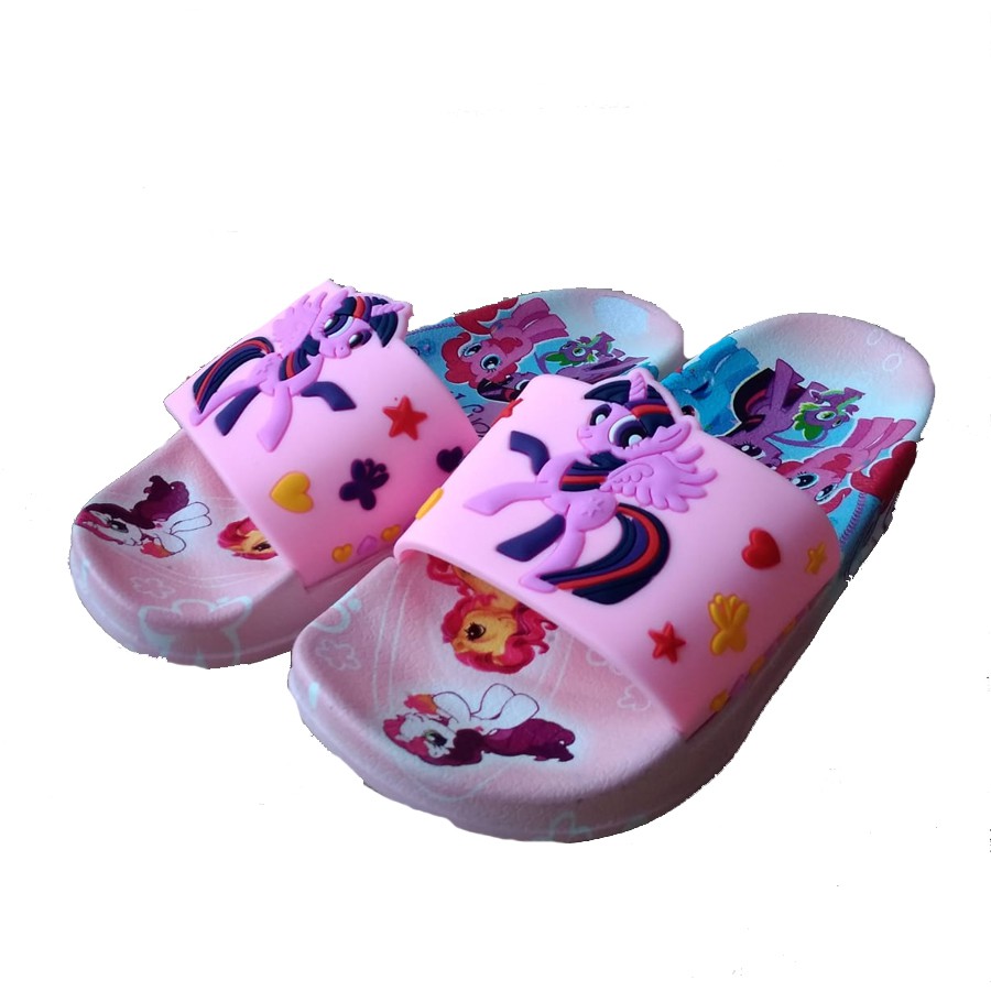 G19 Sandal Slop Anak Perempuan Import Size 24-35 Usia 1-7 Tahun