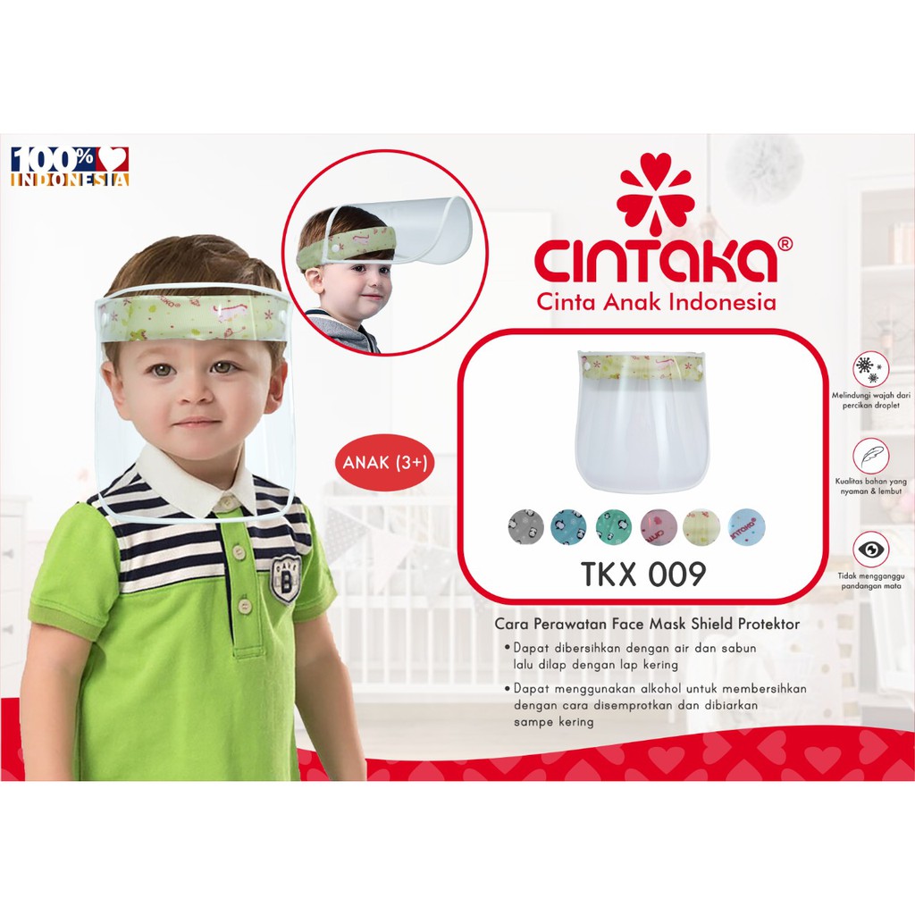 FACE SHIELD ANAK CINTAKA/CLENCY TKX009/TKW009 / FACE SHIELD ACRYLIC NAIK TURUN 3D 432100 / ACRYLIC 2D BIASA 432101