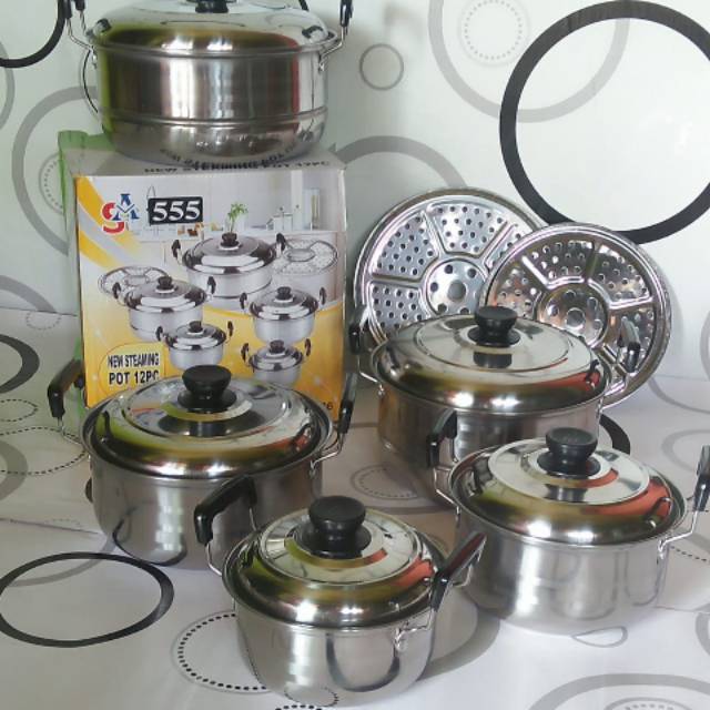 Panci set merk  555 isi 5panci