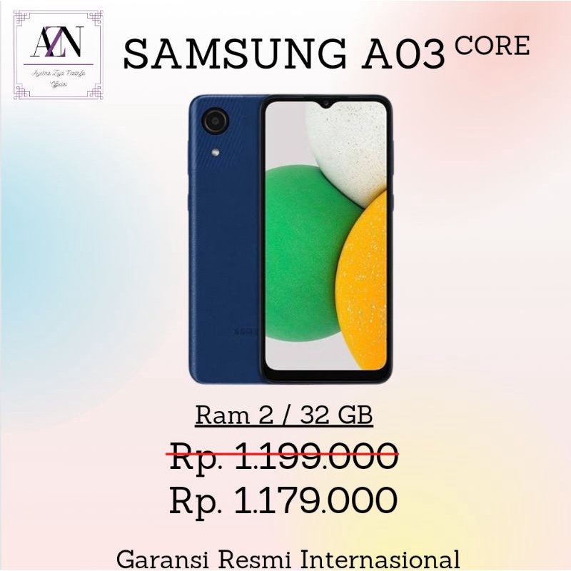 HP SAMSUNG A03 CORE RAM 2 / 32 GB GARANSI RESMI