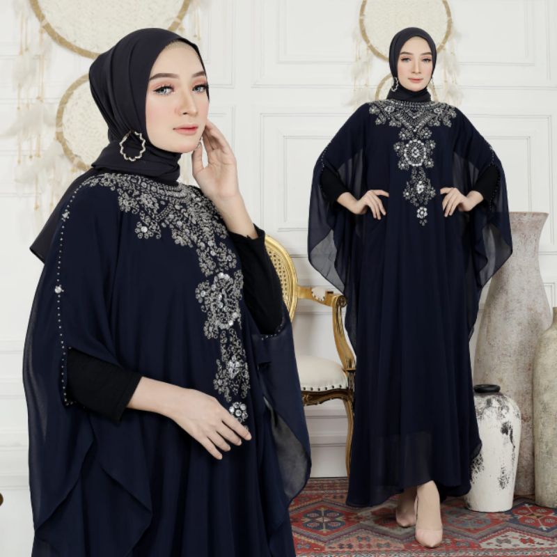 Kaftan JIHAN Lebaran series / Kaftan BCL humaira /  Gamis Kaftan lebaran 2022 / Gamis Kaftan Mewah