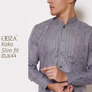 Odza Baju  Koko  Muslim Pria  Lengan Panjang Slim  Fit  