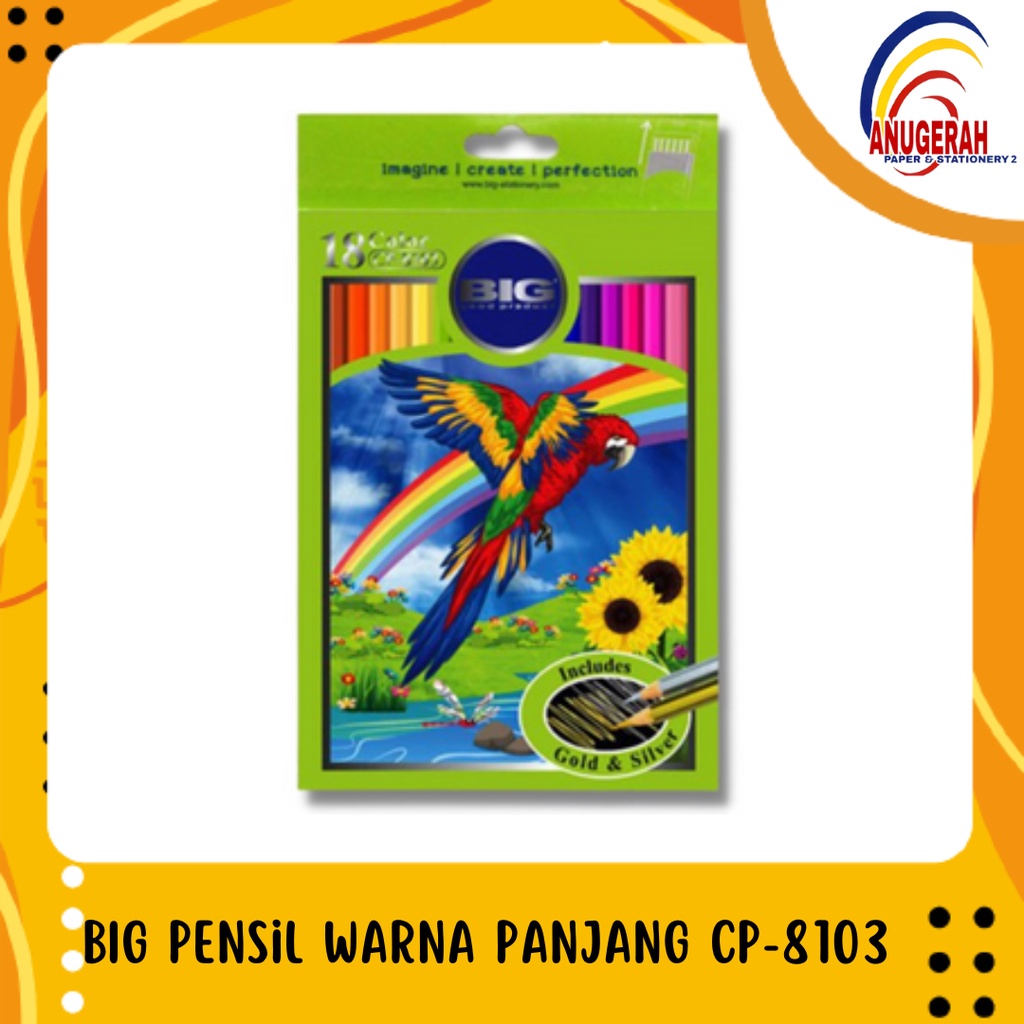 

BIG Pensil Warna Panjang CP-8103 (PCS)