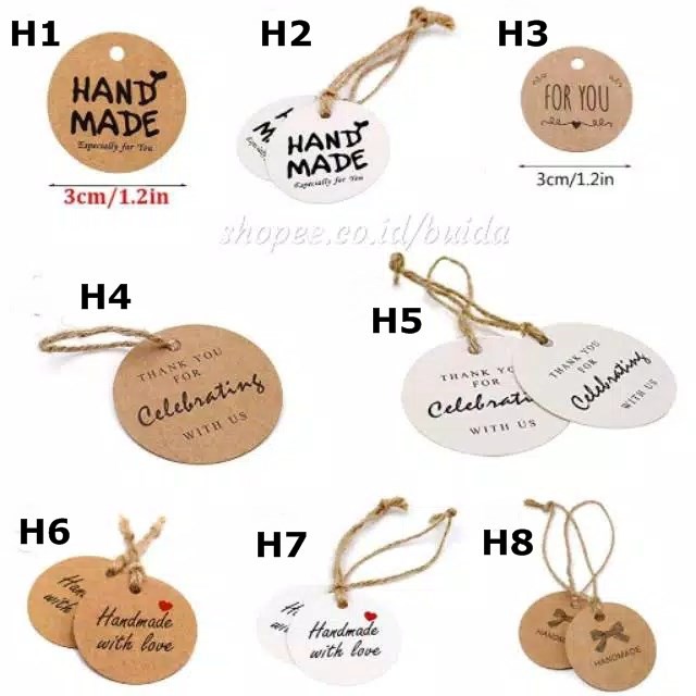 

Tags Hang Tag Aneka Hangtags Handmade Thank You For You Hiasan Bingkisan Parcel Hampers Packaging