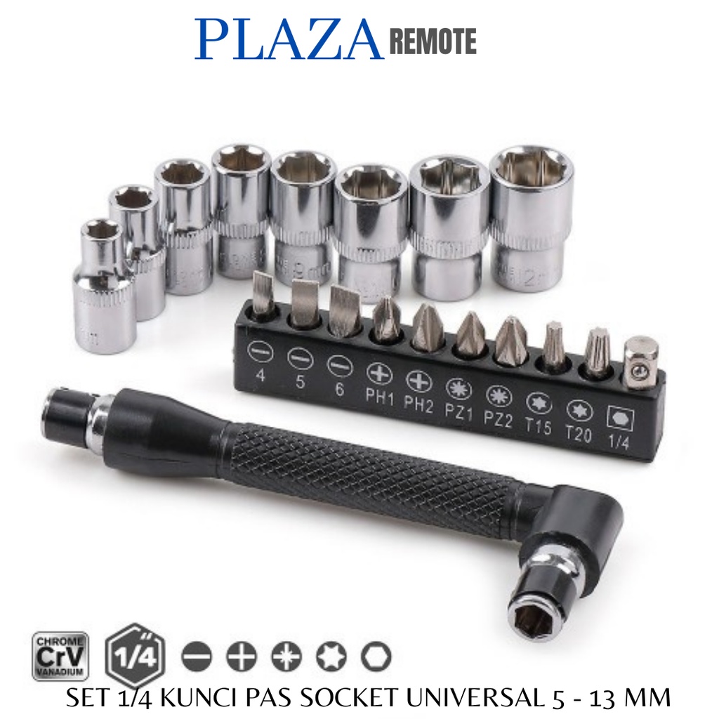 1/4 6.35 TORX DUAL HEX SOCKET WRENCH HEAD SOCKET RATCHET SPANNER SHAPED