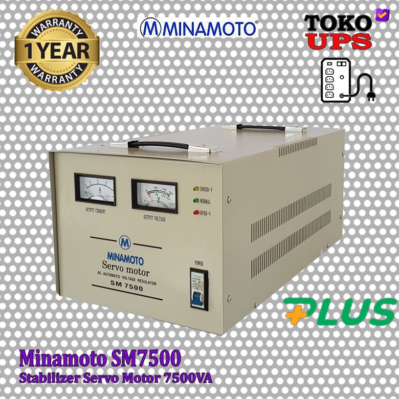 Stabilizer Minamoto SM7500 7500VA Servo Motor