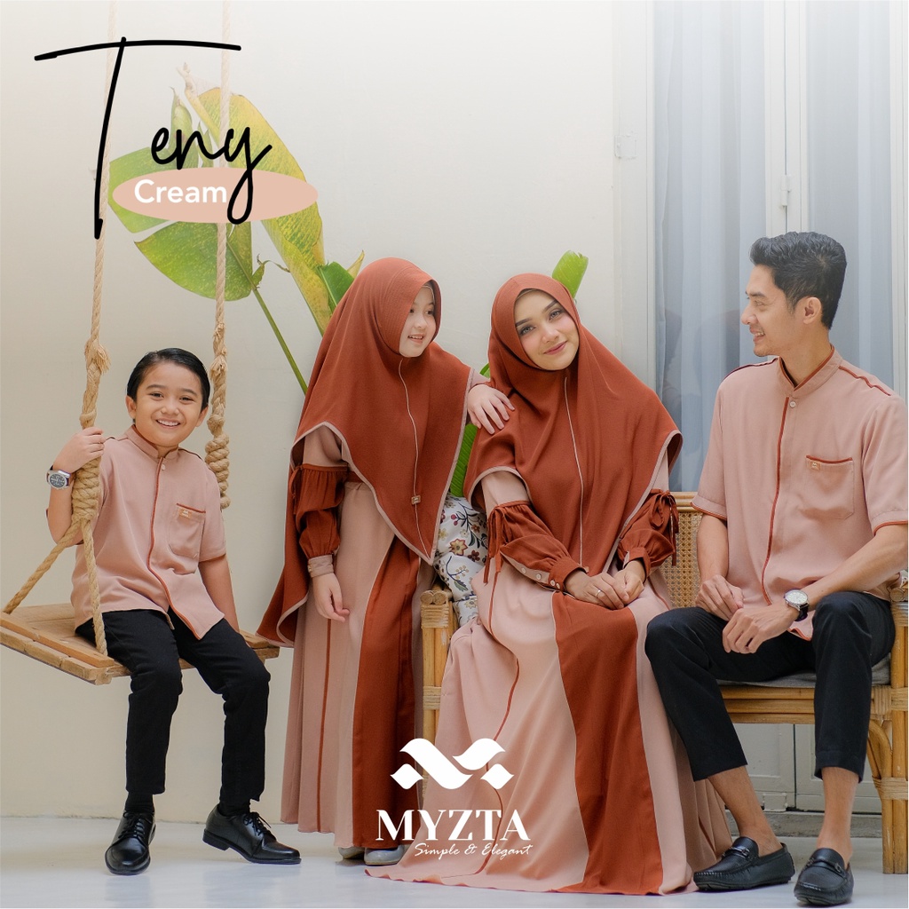 SERAGAM KELUARGA SARIMBIT TENY FAMSET FAMILY ORIGINAL BY MYZTA INAYA KOKO AYAH LENGAN PANJANG PENDEK