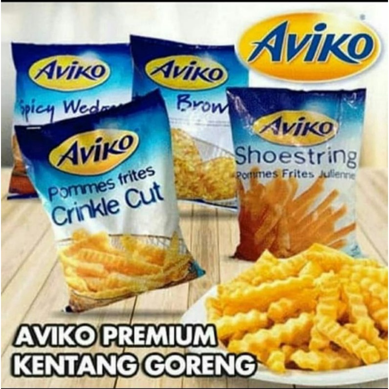 

Aviko Kentang Crincle Cut & Shoestring 1 kg | Premium