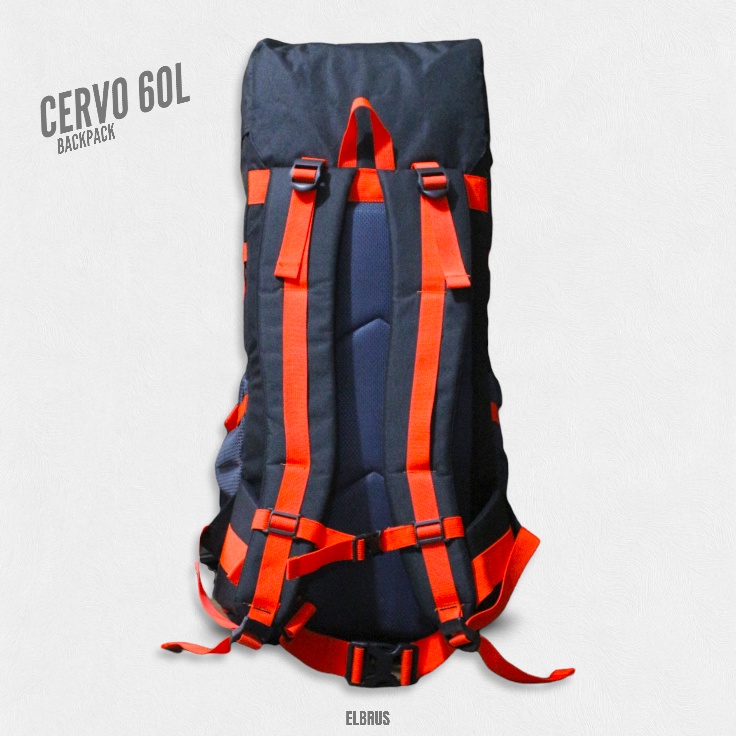 Tas Ransel Gunung Camping Outdoor Backpack 60 Liter Tas Keril Elbrus Cervo