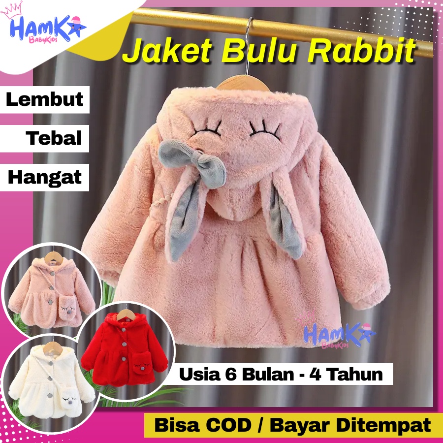 Jaket Bulu Anak Perempuan 1 2 3 4 Tahun Jacket Bayi Perempuan 6 18 Bulan Import Cewek