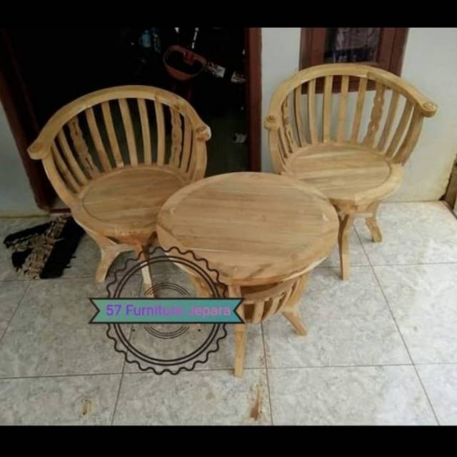 Kursi Teras jati kursi teras mangkok Jati Jepara