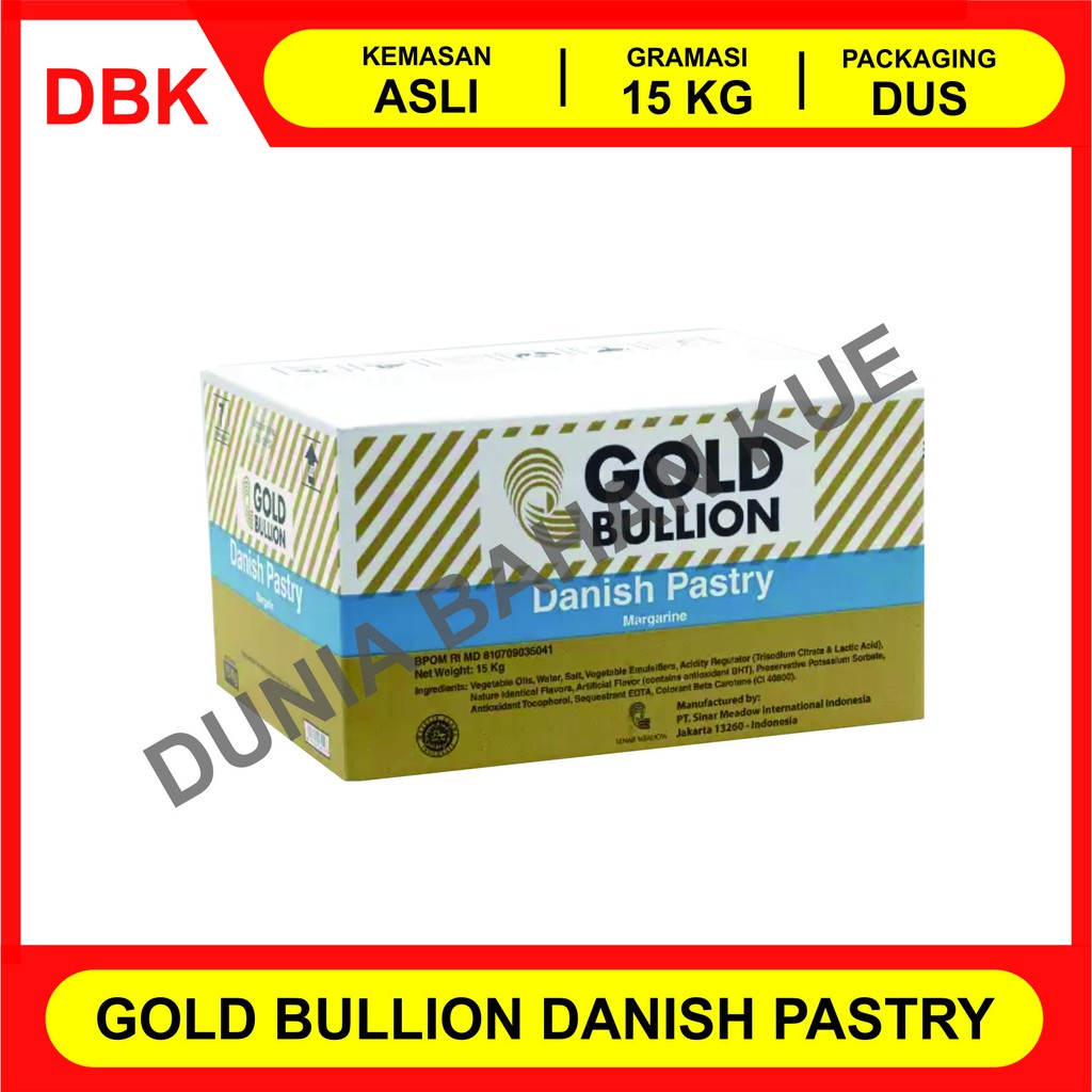 

KORSVET GOLD BULLION DANISH PASTRY UNTUK CROISSANT 15 KG