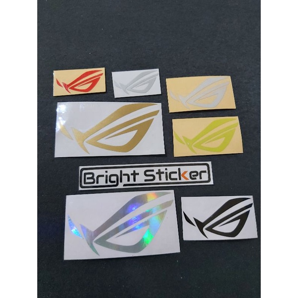 STICKER LOGO ASUS ROG STICKER LAPTOP HP MOTOR MOBIL CUTTING