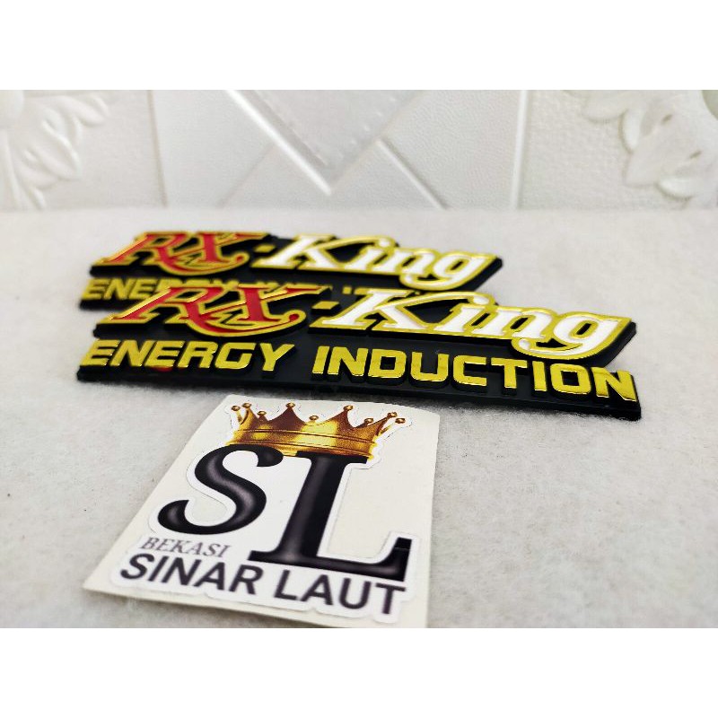 Emblem Box aki Rxk Rxking energy induction Merah Kiri kanan
