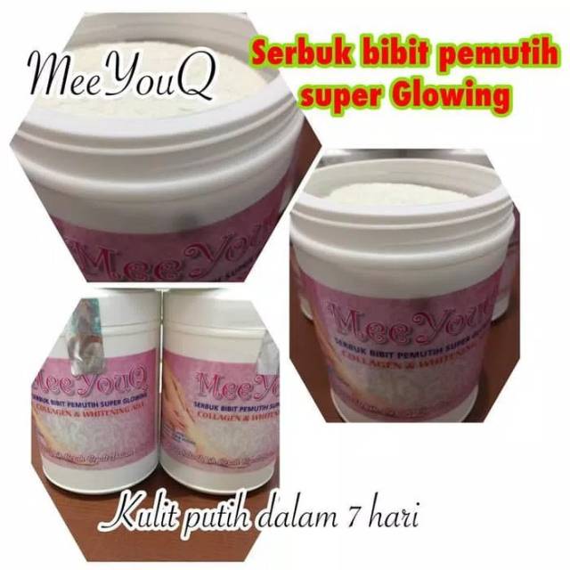 MeeYouQ SERBUK BIBIT PEMUTIH COLLAGEN ARBUTIN KILOAN 1 KG