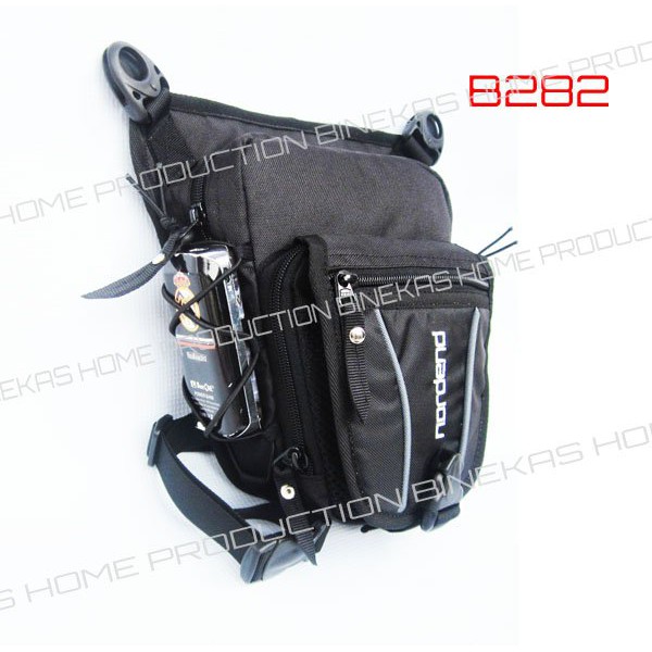 WQH1Q tas paha dan selempang nordend b282 (tas pinggang paha.tas selempang paha hitam,tas paha
