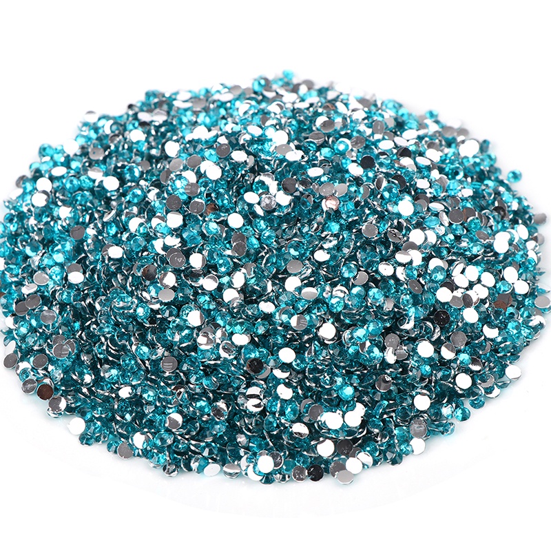 # Kaos T-Shirt Wanita Lengan Pendek Motif Print #10000pcs Kristal Jelly Berlian Imitasi 3MM Untuk Dekorasi Kuku