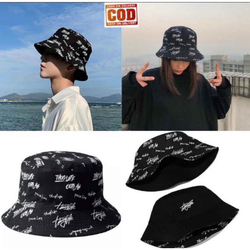 topi bucket pria dan wanita korean hip hop terbaru paling trendy