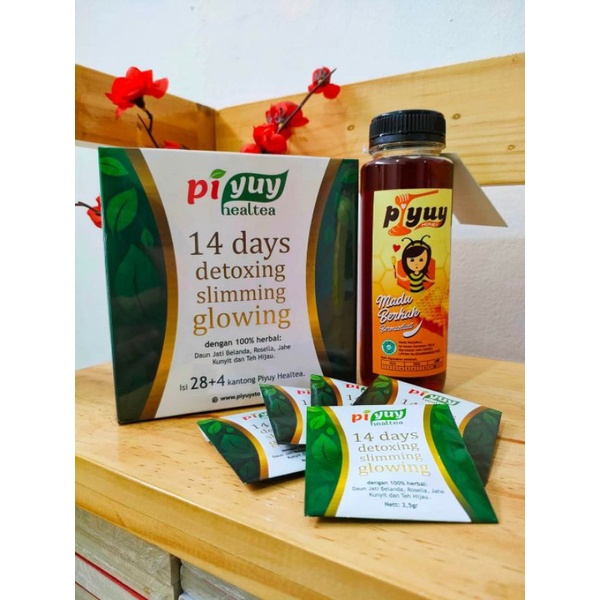 

Paket piyuy healtea bonus 1 botol piyuy honey 250 ML