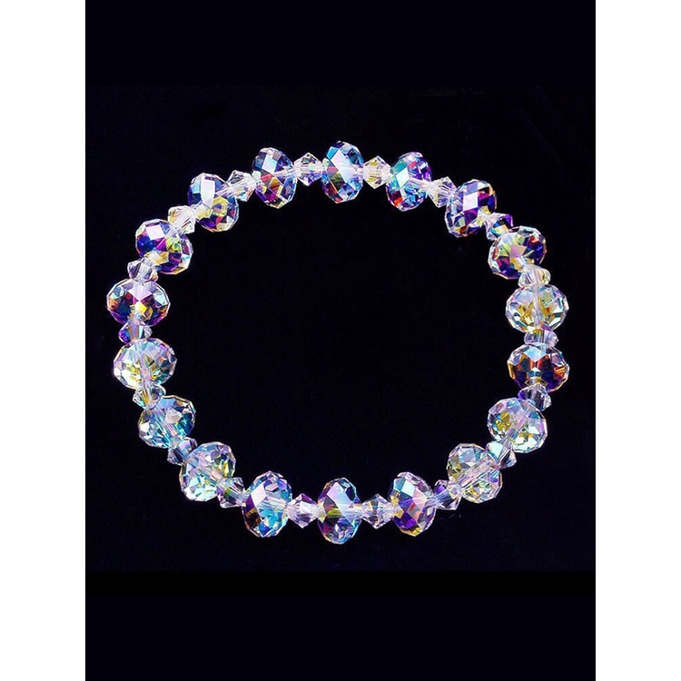 Gelang Kristal Irregular Desain Kerikil Strawberry Gaya Korea Untuk Wanita