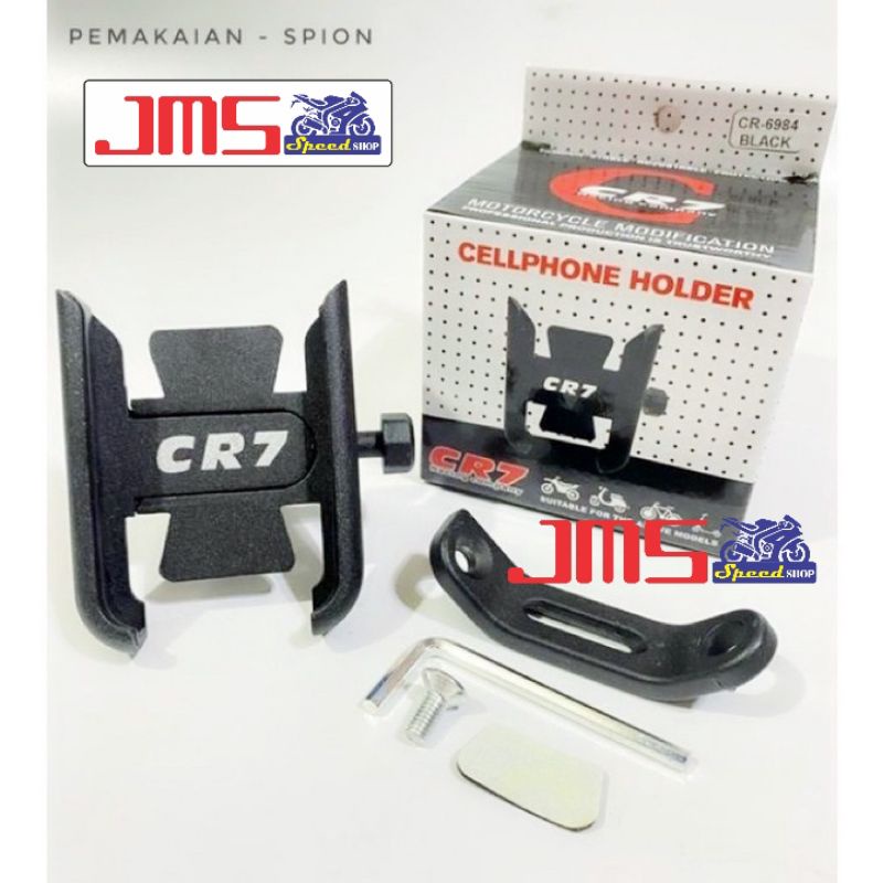 holder hp holder handphone cr7 pasang di spion universal