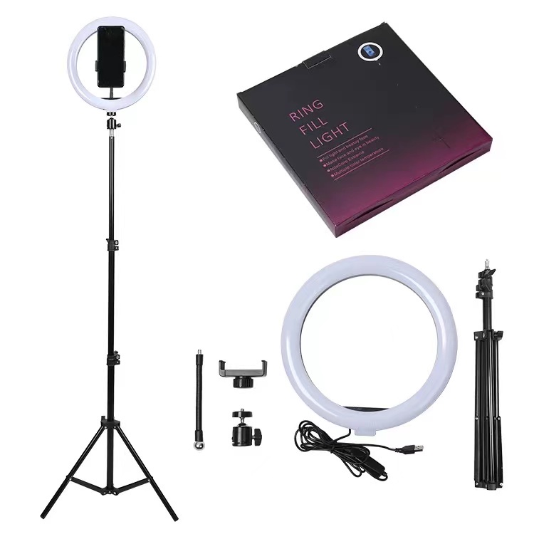 Ringlight 26cm / 33CM  + Tripod 2,1 M - Make Up Vlog  Lampu Ringlight