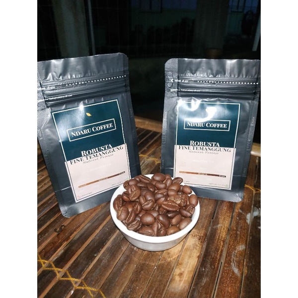 

Kopi Robusta Fine Temanggung, medium roast, natural process