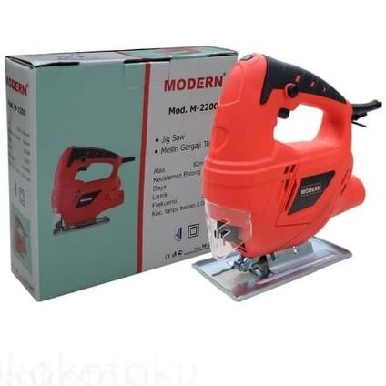 MODERN M2200 MESIN JIG SAW / MESIN GERGAJI TRIPLEK/MODERN M2200 Mesin Jigsaw Gergaji Triplek Potong Kayu Listrik Jig Saw/MODERN M 2200 JIGSAW (VARIABLE SPEED)