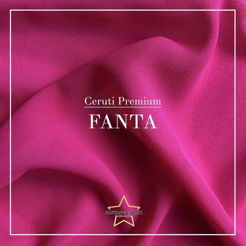 Bahan Kain Ceruti Ceruty Baby doll Premium 1/2 meter-Fanta