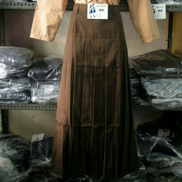 ROK PUTIH&amp; COKLAT  SD REMPEL PANJANG