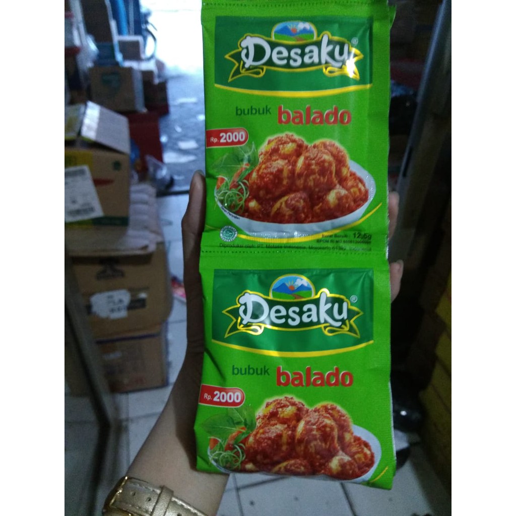 DESAKU BUBUK BALADO PER RENCENG ISI 10 X 12,5 GRAM