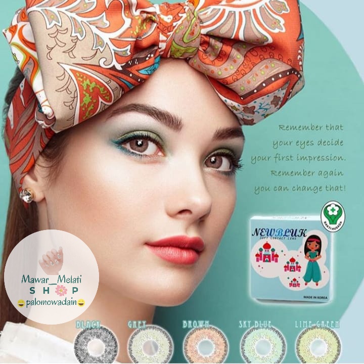 Softlens NEWBLUK orginal / softlen newbluk diameter 15 PLANO