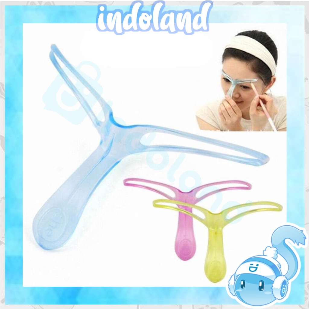 ☀ INDOLAND ☀ R032  CETAKAN ALIS GAGANG CETAKAN ALIS PRAKTIS EYEBROWN TEMPLATE IMPORT