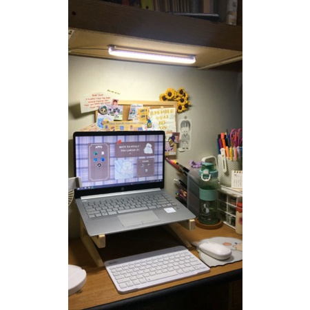 Stand Laptop Notebook Tatakan Kayu Aesthetic Penyangga Handphone Tablet Ipad Komputer headset sound