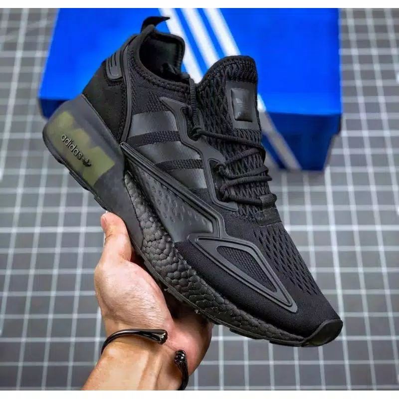 Adidas ZX 2K Boost Black Yellow Premium Original