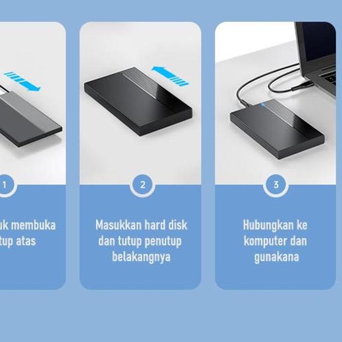 ☆ Robot External Hard Disk Case RSHD10 2.5 Inch SATA USB 3.0 - Garansi Resmi 1 Tahun ▲