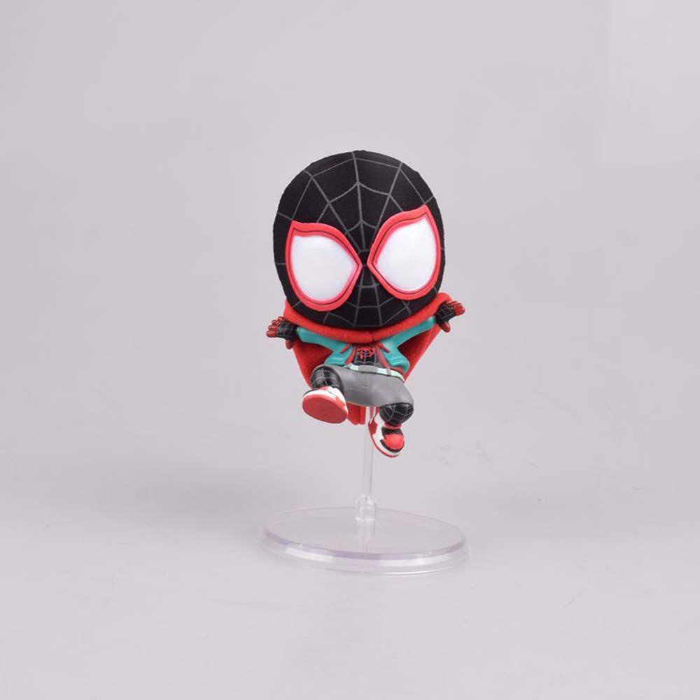 Lanfy Avengers Spider Man Marvel Kartun Anak Hadiah Super Hero Anime Peripheral Model Mainan Kepala Bergerak Marvel Model Koleksi