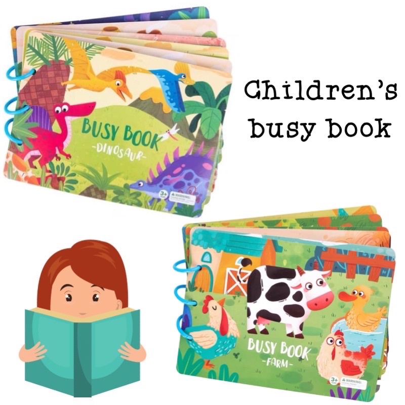 children busy book activity book buku keterampilan anak