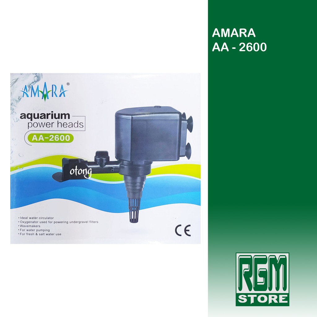 Amara aa - 2600 aa2600 power head mesin pompa celup aquarium aquascape