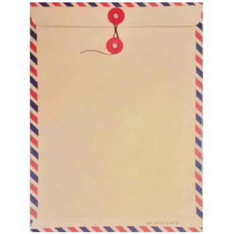 

AMPLOP COKLAT TALI AIR MAIL 310 UKURAN FOLIO 25 x 35 CM [ISI 5 AMPLOP]