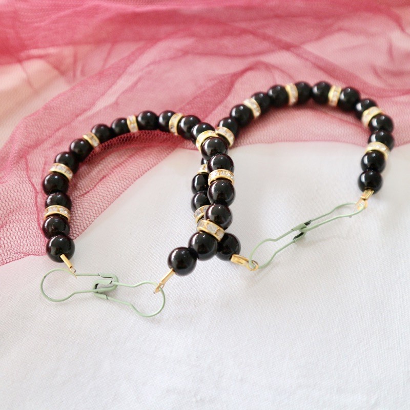 Connector Masker Hijab / Tali Masker Hijab Hitam