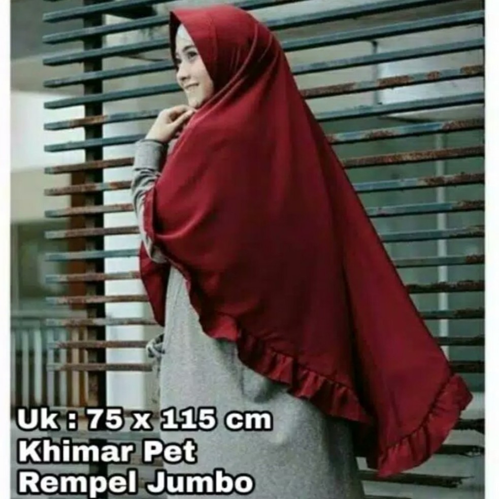  1KG 7PCS FATIMA REMPEL JUMBO PET PENGUIN JILBAB HIJAB 