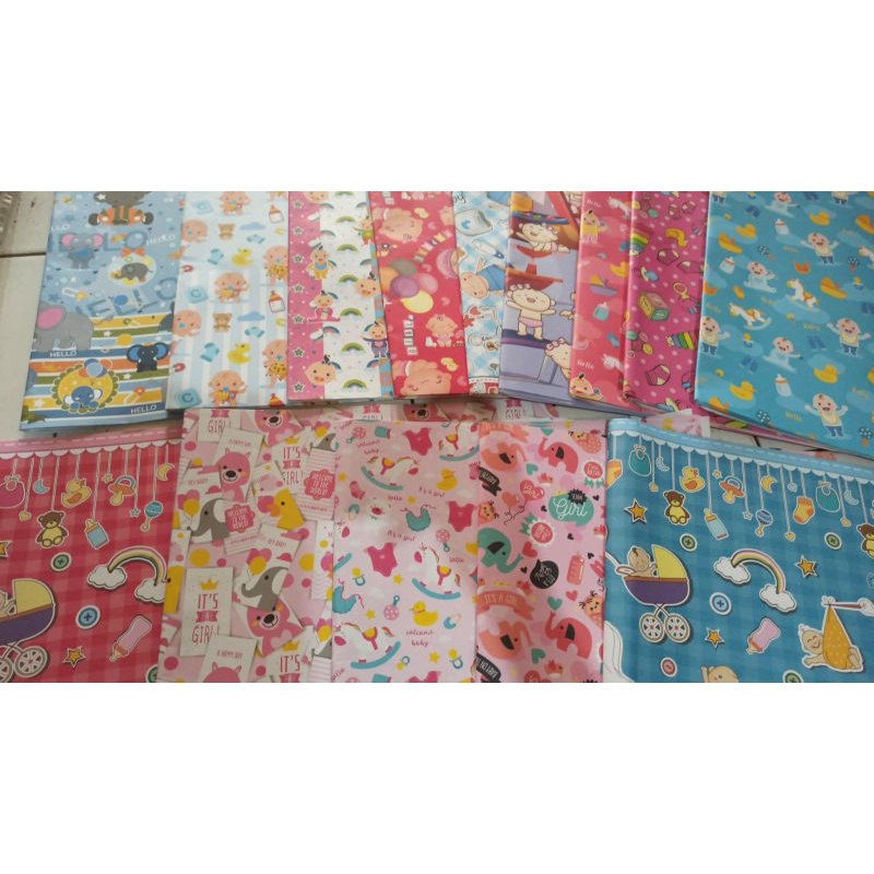 

kertas kado motif baby min order 10 grosir min 40pcs