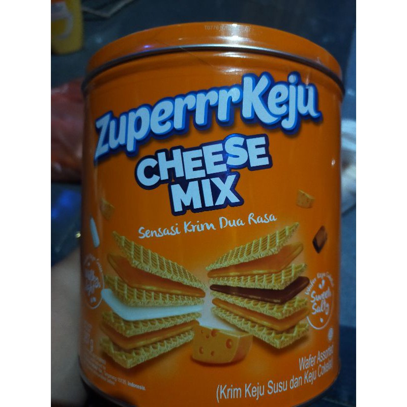 Zuperrr keju cheese mix 287gr kaleng