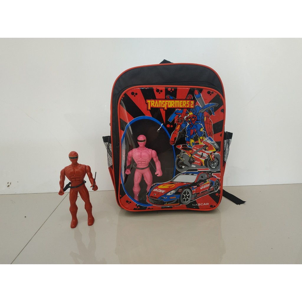Tas Ransel Anak Cowok Sekolah TK SD Laki Karakter Transformer